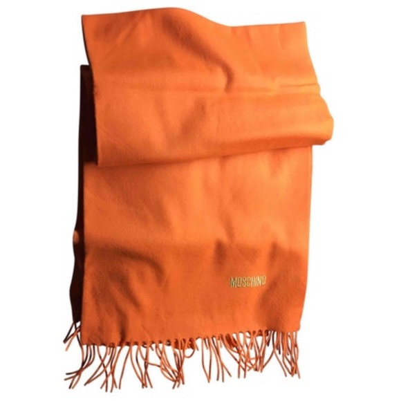 Moschino orange wool scarf NWT - Picture 2 of 6